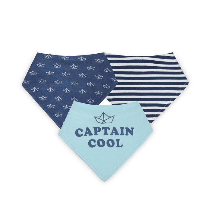 FB-8001 Captain Cool 3-Pack Bandana Bibs for 0-24 Months