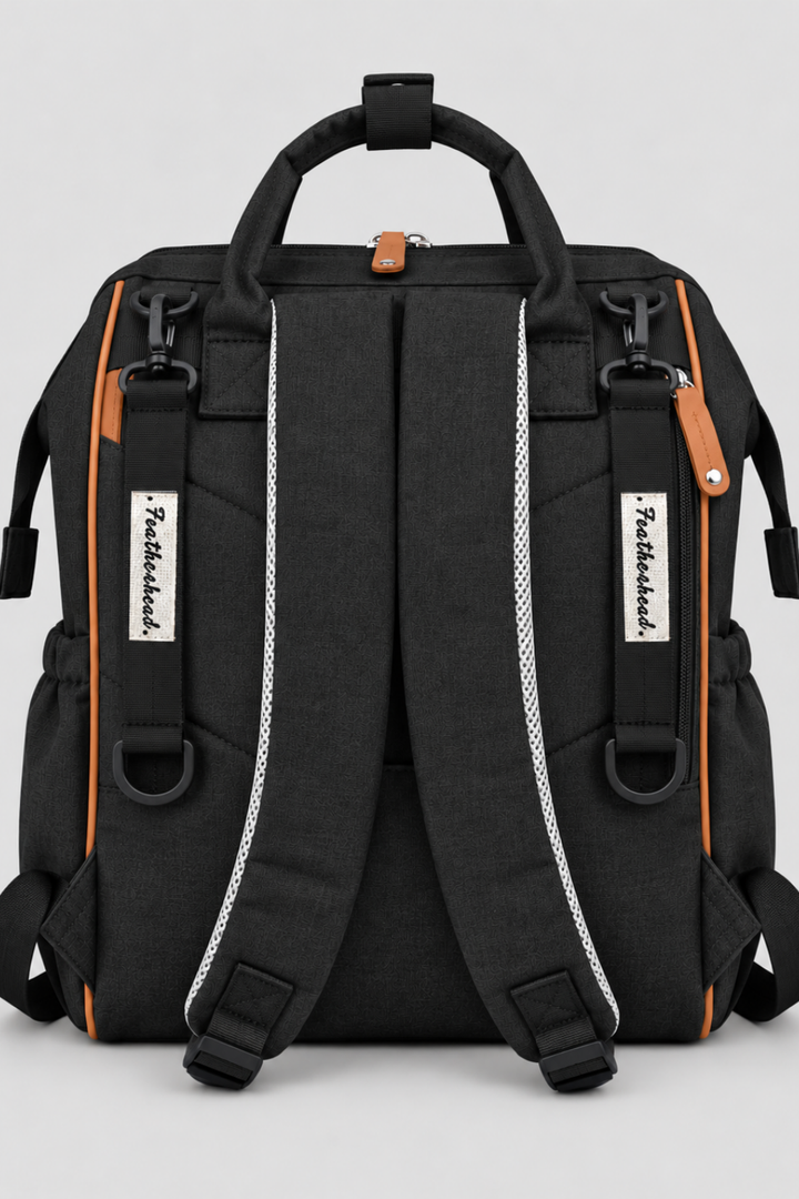 Midnight Black Diaper Bag - FS-9003