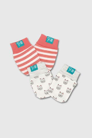 Cotton Mitten Pack Of 2 - FG-8502