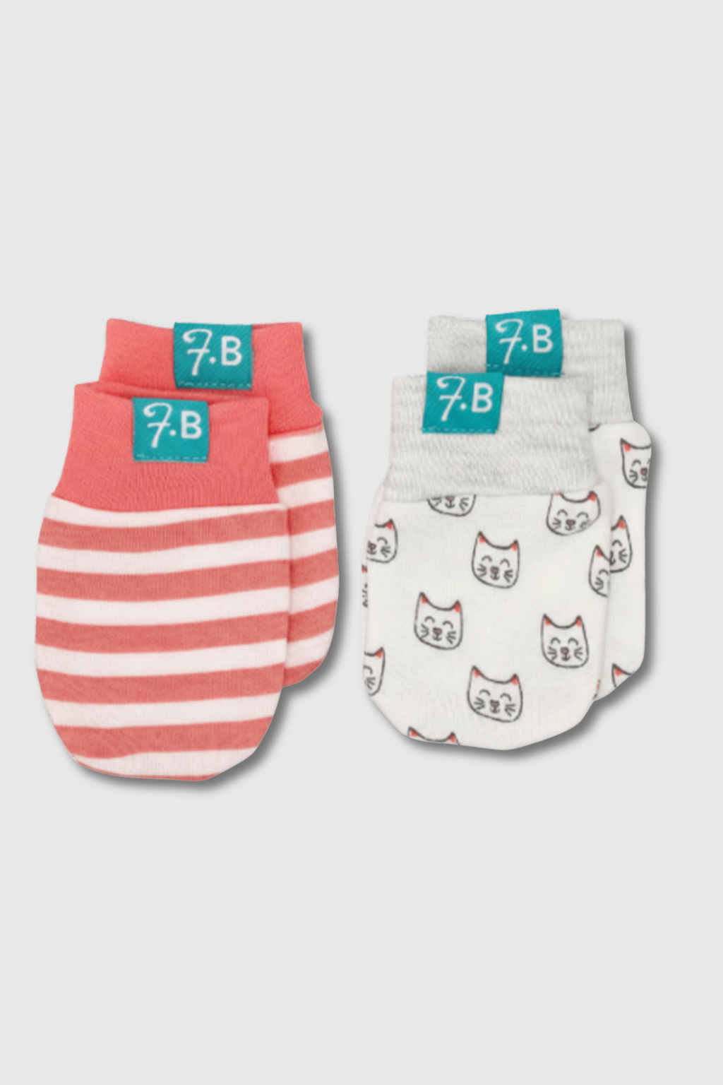 2PK Cotton Mittens - FG-8502