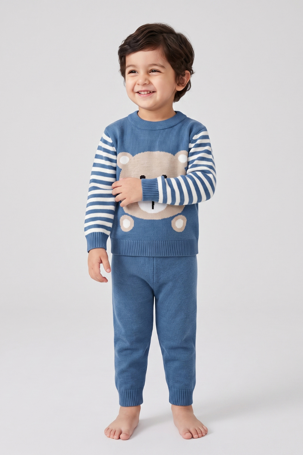 Crewneck Sweater & Trouser Set - FB-4199