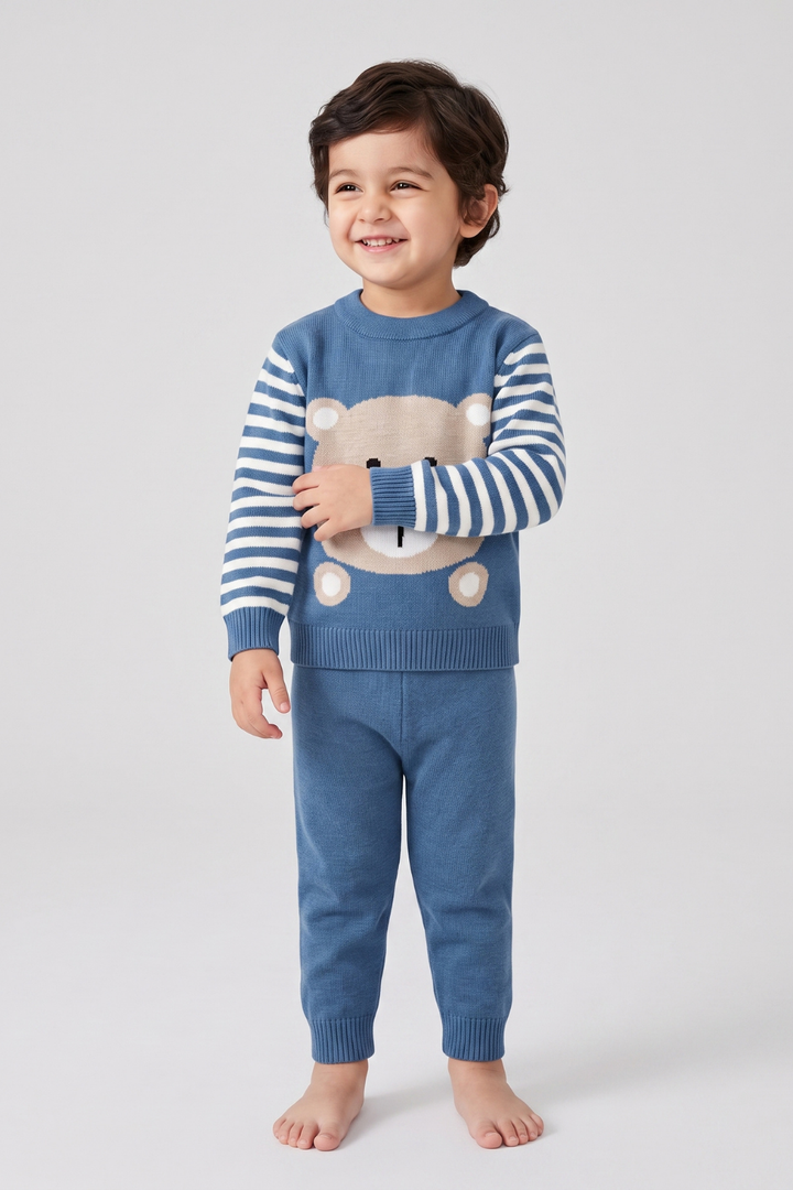 Crewneck Sweater & Trouser Set - FB-4199
