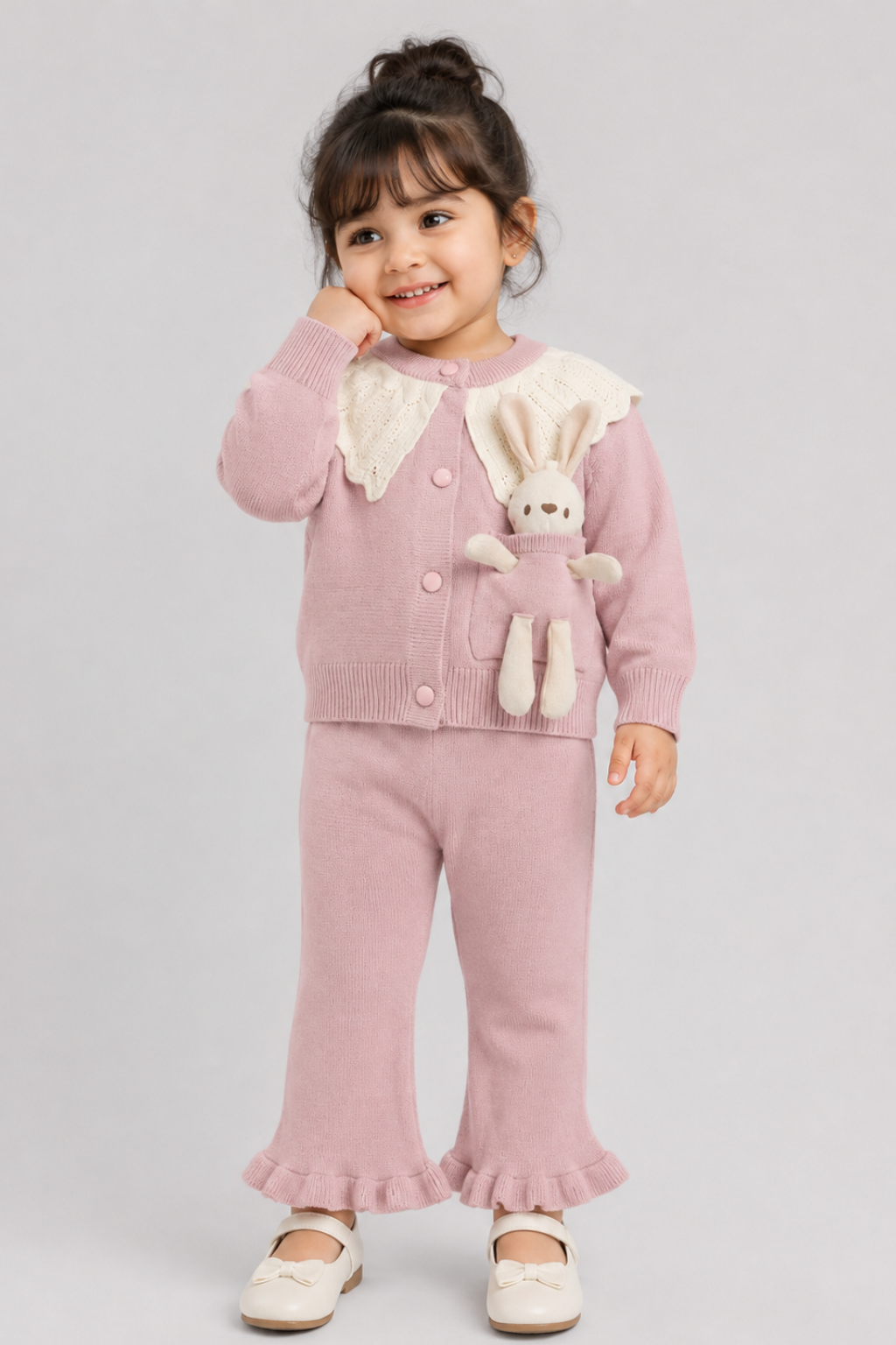 Frill Sweater & Trouser Set - FB-4183