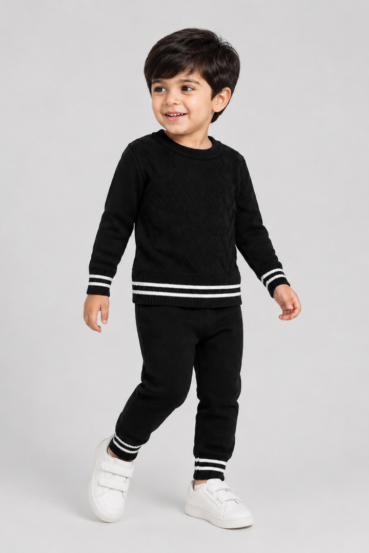 Crewneck Sweater & Trouser Set - FB-3986