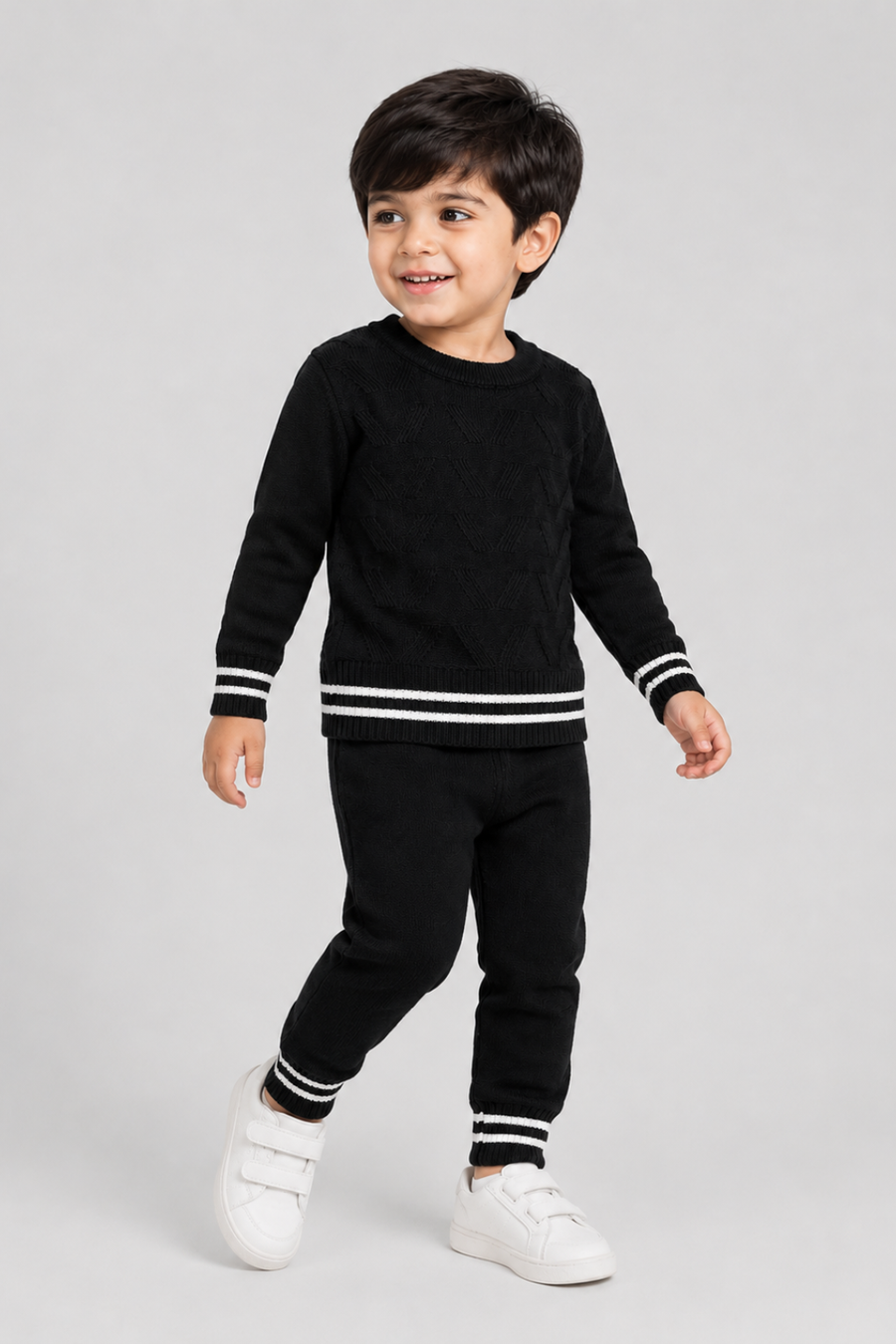 Crewneck Sweater & Trouser Set - FB-3986