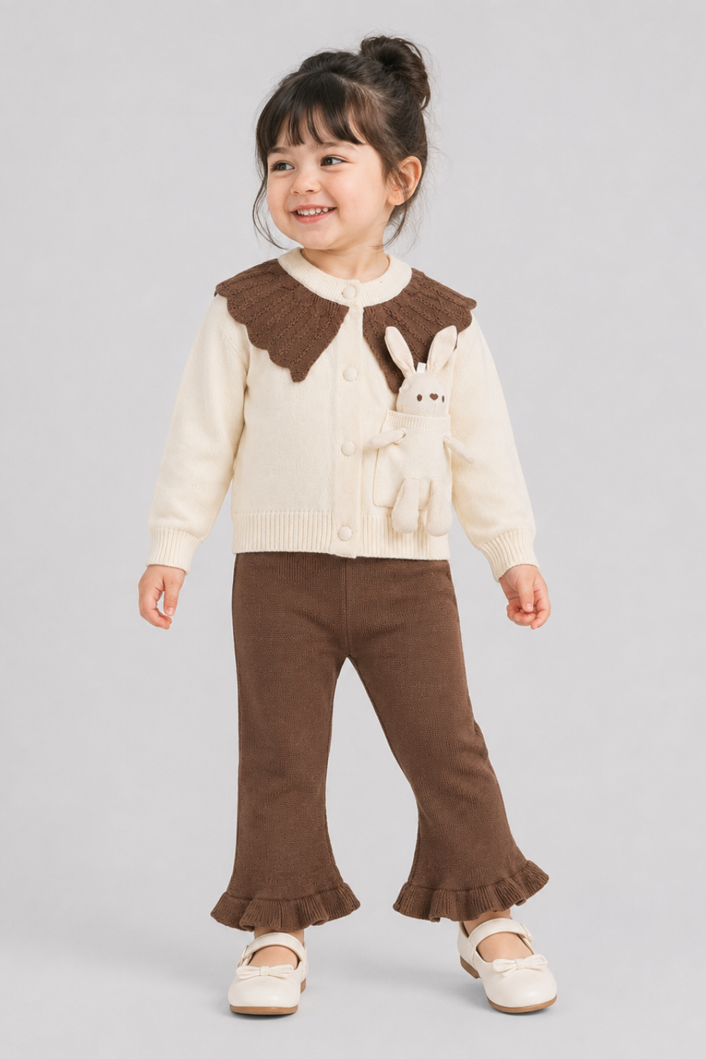 Frill Sweater & Trouser Set - FB-4195