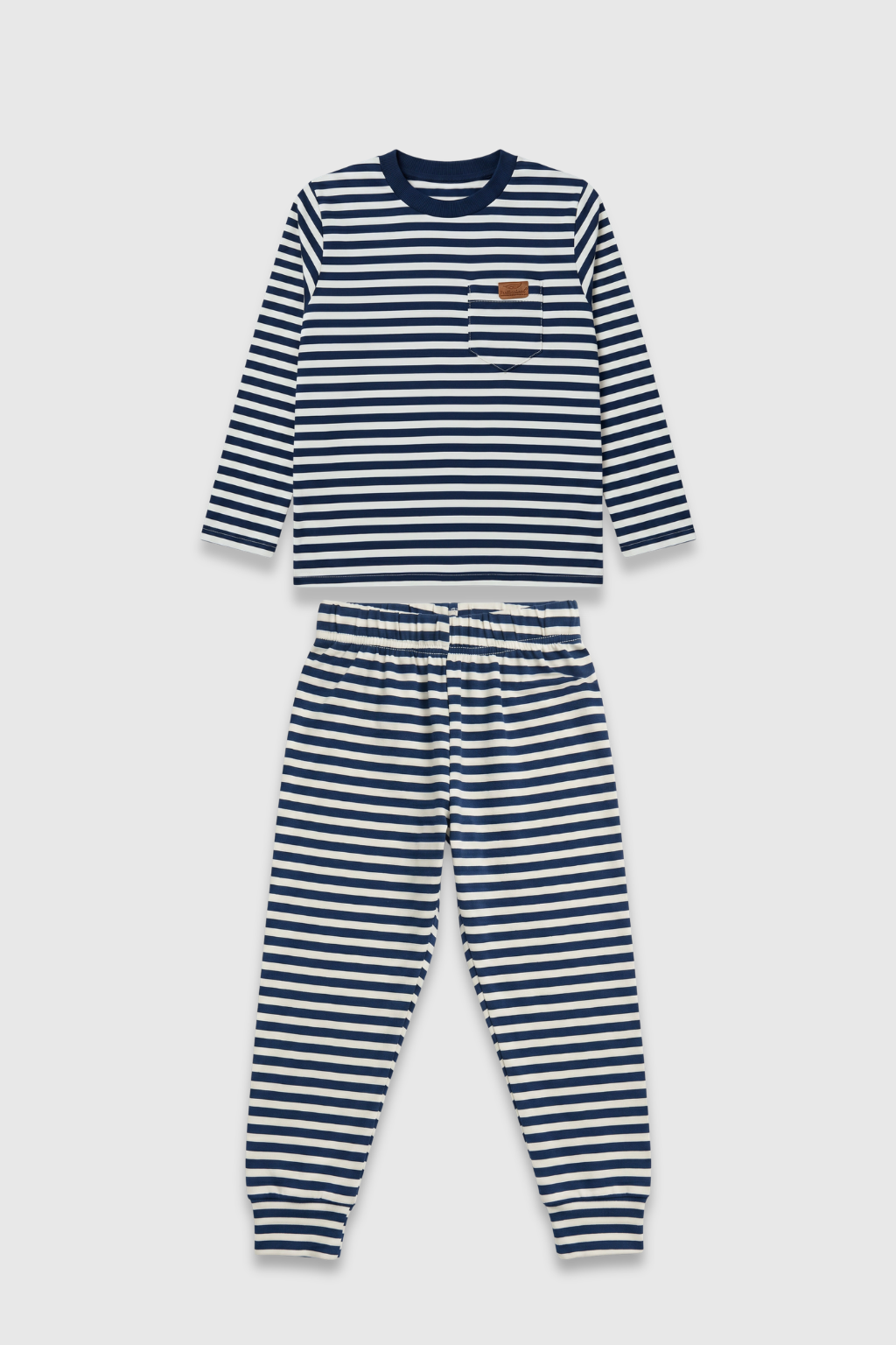 Front view of Featherhead Boys Cotton Interlock Top & Bottom Set FS-0074