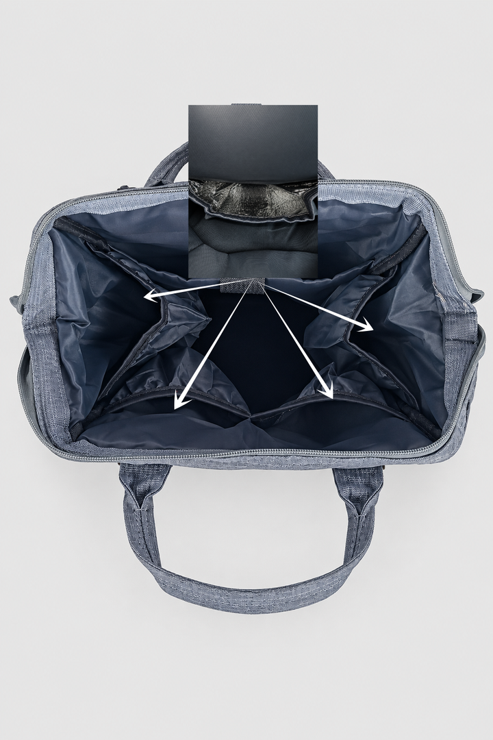 Cloud Grey Diaper Bag - FS-9004