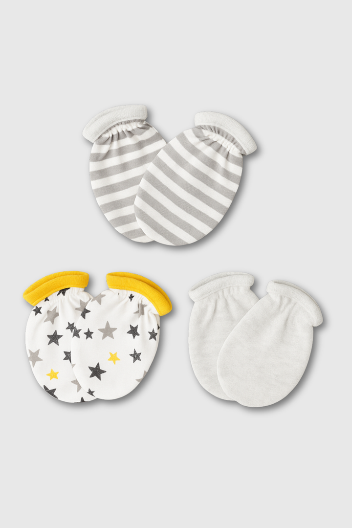 3PK Cotton Mittens - FN-8532