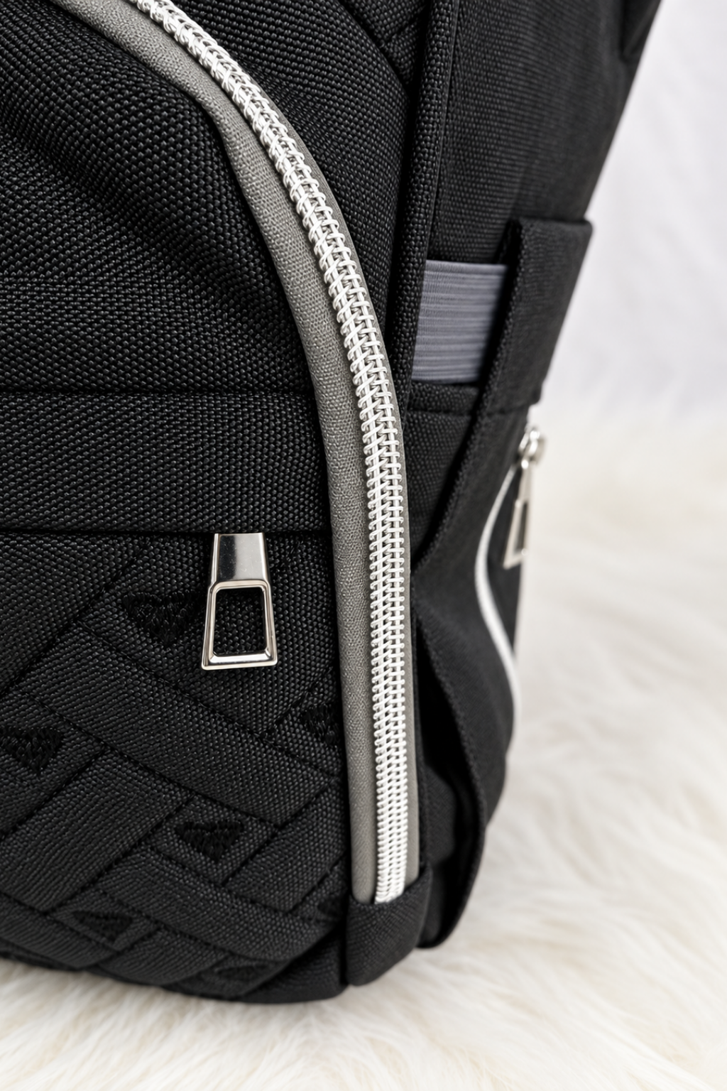 Black & Grey Diaper Bag - FS-9005