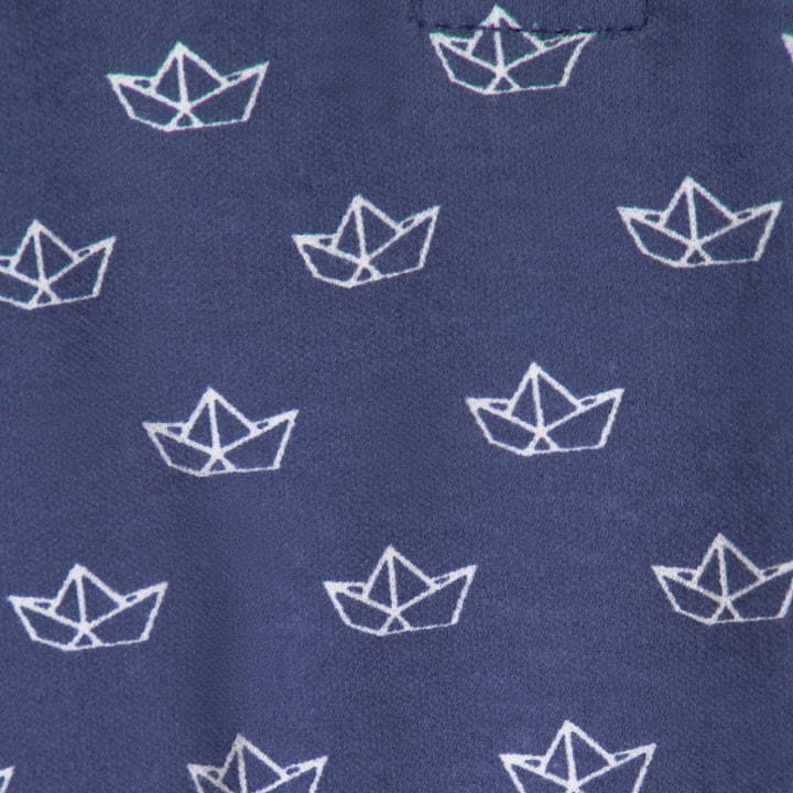 FB-3503 Sailboat Polo & Canal Blue Shorts