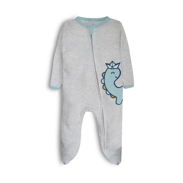FB-6001 3PK Cotton Footed Sleep 'N Play Pyjamas