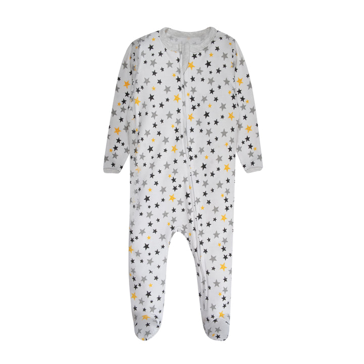 FN-6001 3PK Cotton Footed Sleep 'N Play Pyjamas