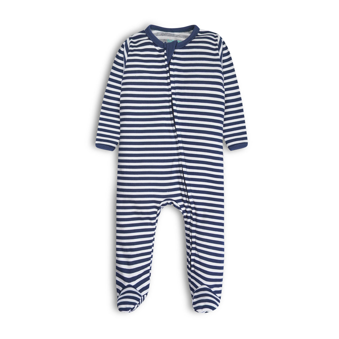 FB-6001 3PK Cotton Footed Sleep 'N Play Pyjamas