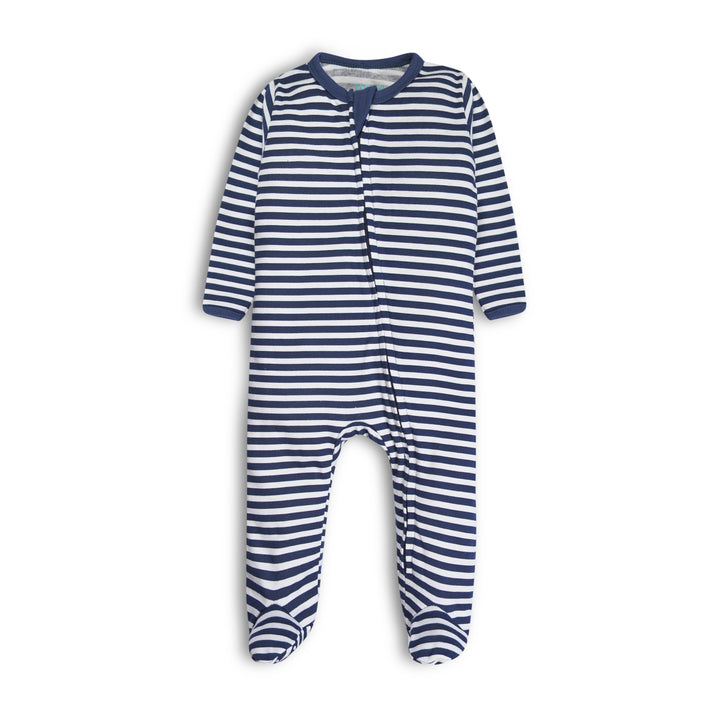 FB-6001 3PK Cotton Footed Sleep 'N Play Pyjamas