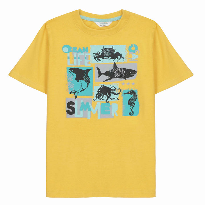 FB-3126 Yellow T-Shirt - Ocean Life