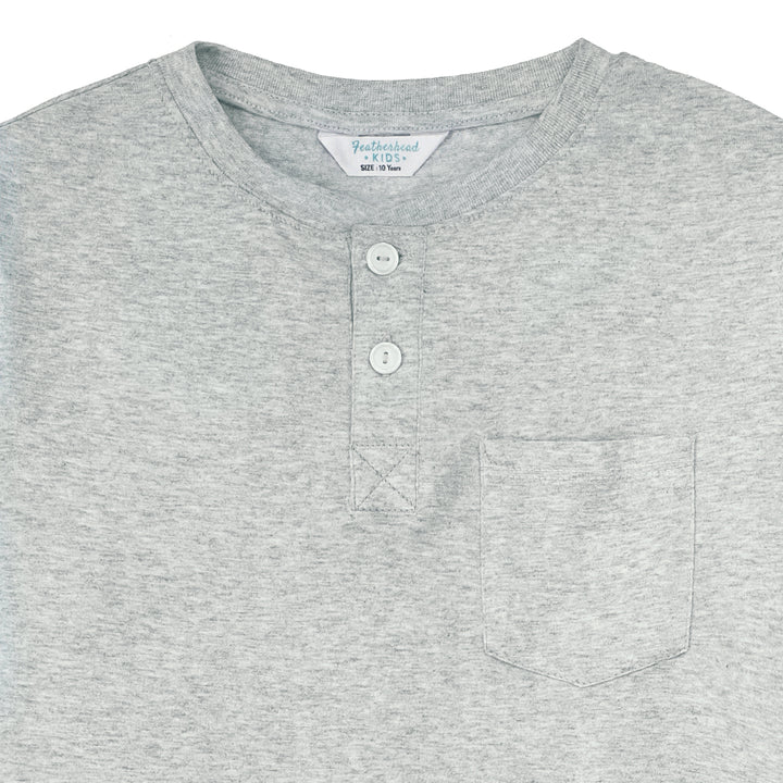 FB-3772 - Lt. Melange Henley Shirt