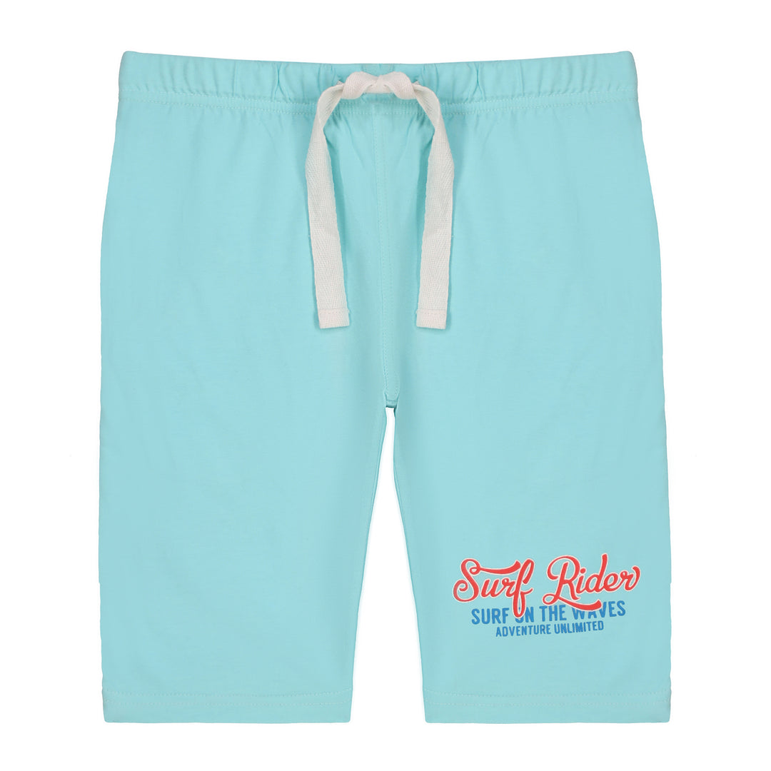 FB-3717 - 2 PC TANK TOP & SHORT SET - AQUA & HEATHER GREY - SURF RIDER