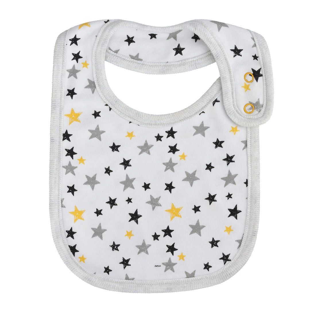 FN-8002 Elephant 3-Pack Cross-Over Bibs for 0-24 Months