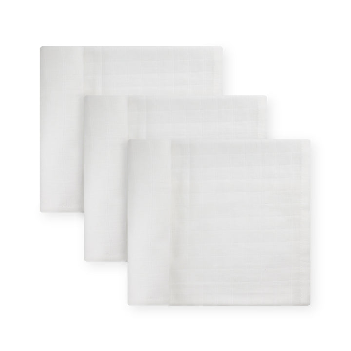 FS-448 - 3PK Muslin Swaddle Blanket  27" x 27"- white