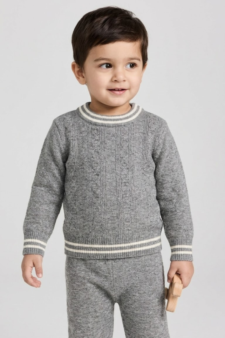 Crewneck Sweater & Trouser Set - FB-3990
