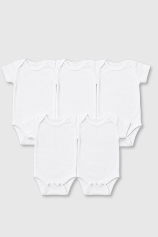 White Bodysuits Pack Of 5 - FN 2401