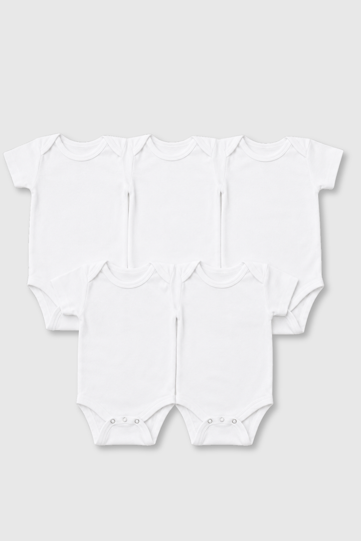 White Bodysuits Pack Of 5 - FN 2401