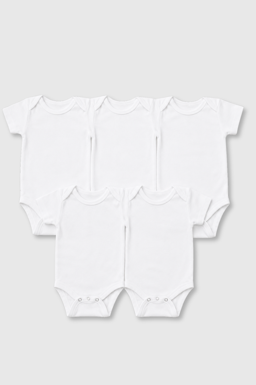 White Bodysuits Pack Of 5 - FN 2401