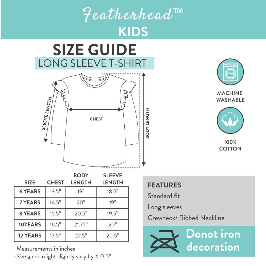 Featherhead kidswear size chart