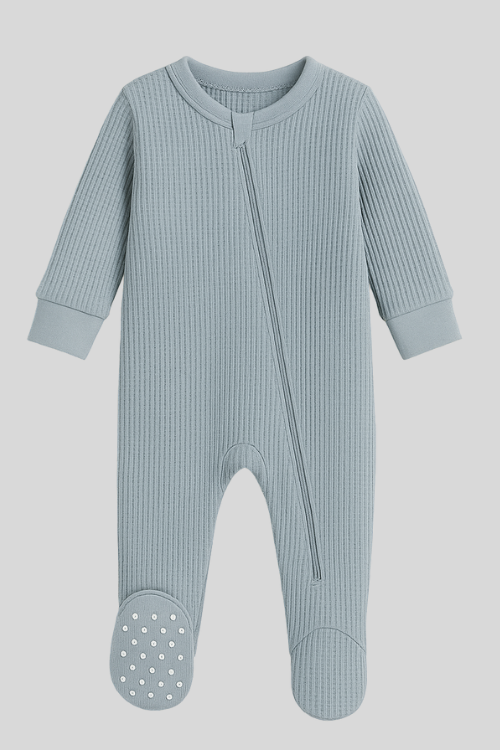 Flat lay of Footed Sleep N' Play - FN-6001 WT