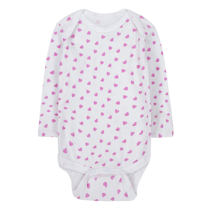 FS-492 orchid pink solid baby bodysuit with snap buttons