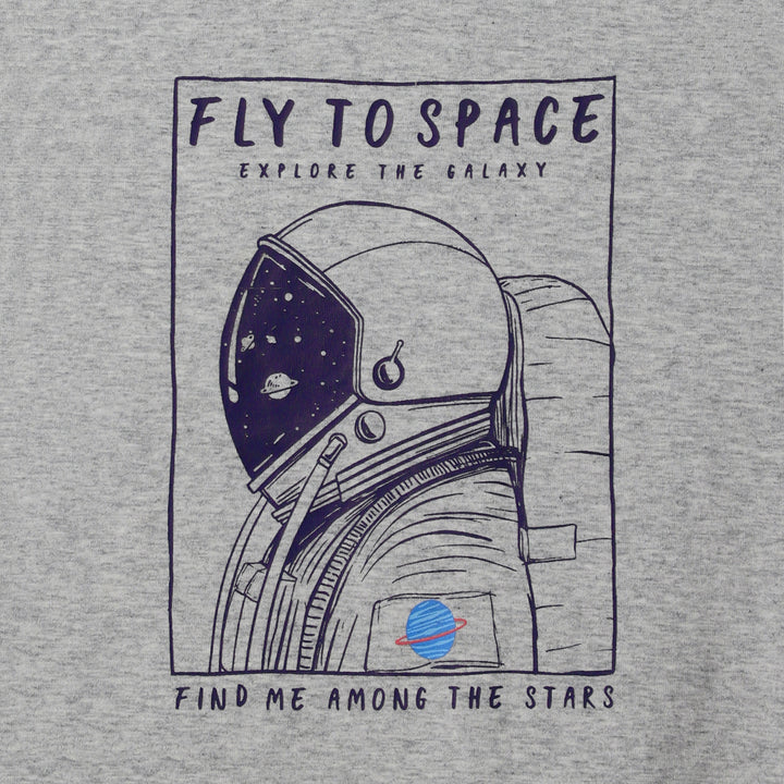 Close-up of "Fly to Space" rocket ship design