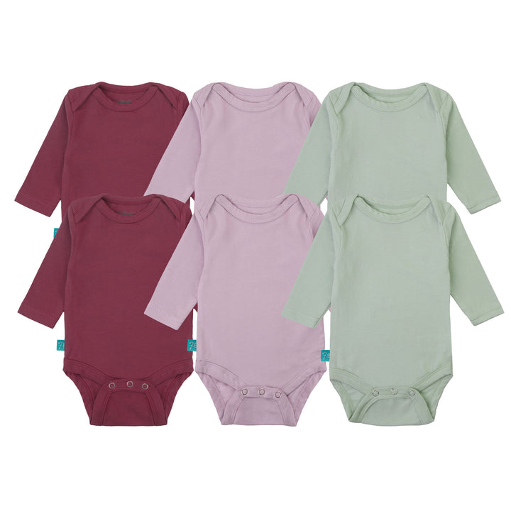 FB-2425 Baby Girl 6-Pack Long Sleeves Bodysuits