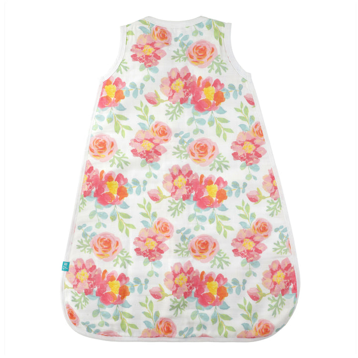 FH-07103 - Muslin Wearable Blanket Zippered Sleeping Bag - Floral Print