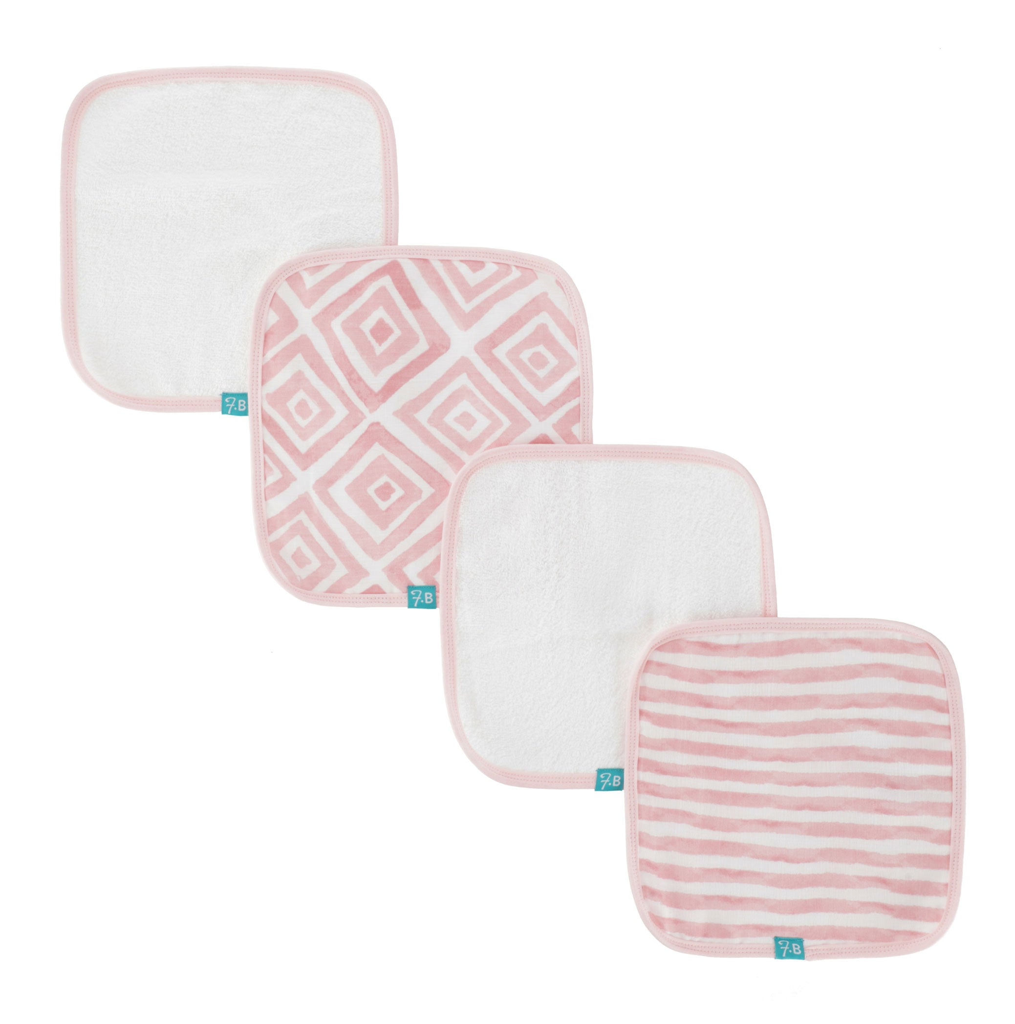 FH -07511 Floral 5-Piece Terry Hooded Towel & Wash Cloths