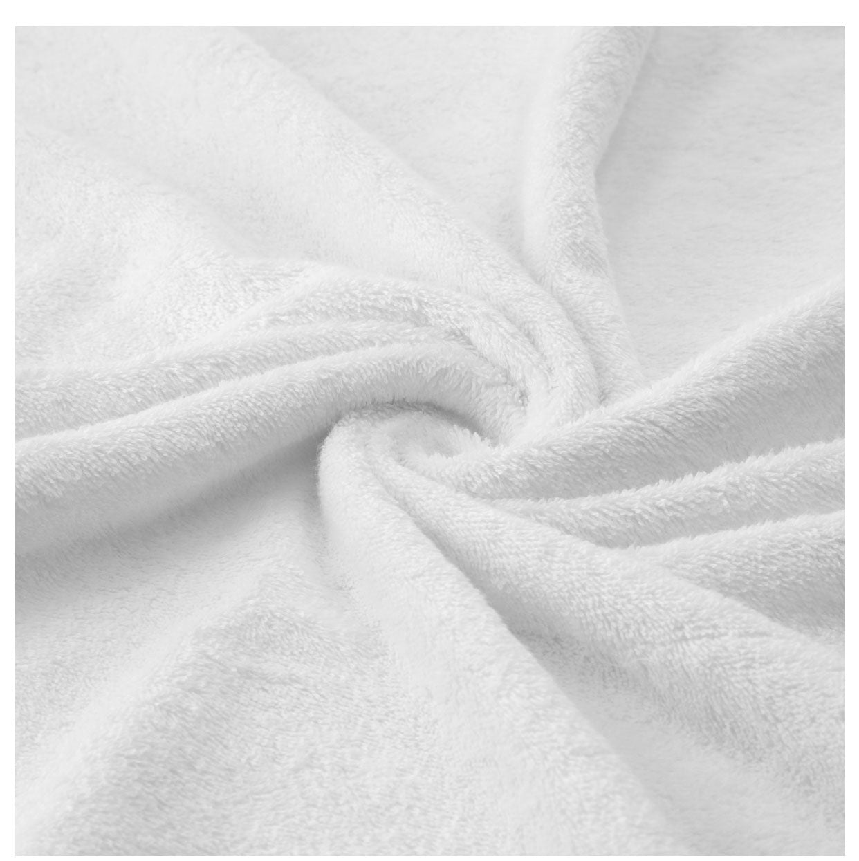 FH -07512 Grey Elephant 5-Piece Terry Hooded Towel & Wash Cloths