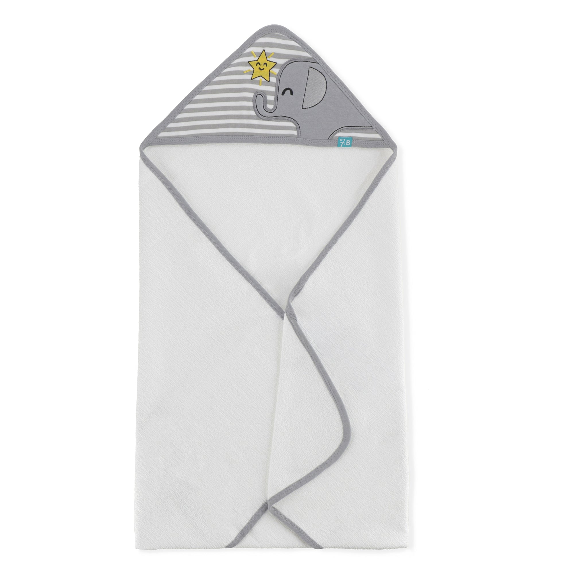 FN-7001 Elephant 5- Piece Terry Hooded Towel & Wash Cloths