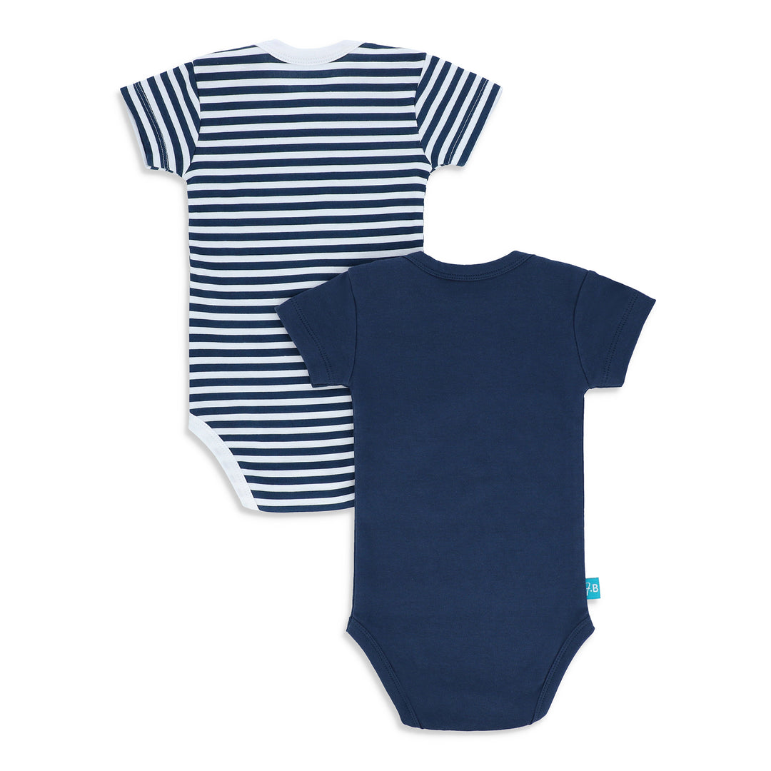 FB-2004 Sailboat & Awesome All The Time 2-Pack Bodysuits - Featherhead Baby