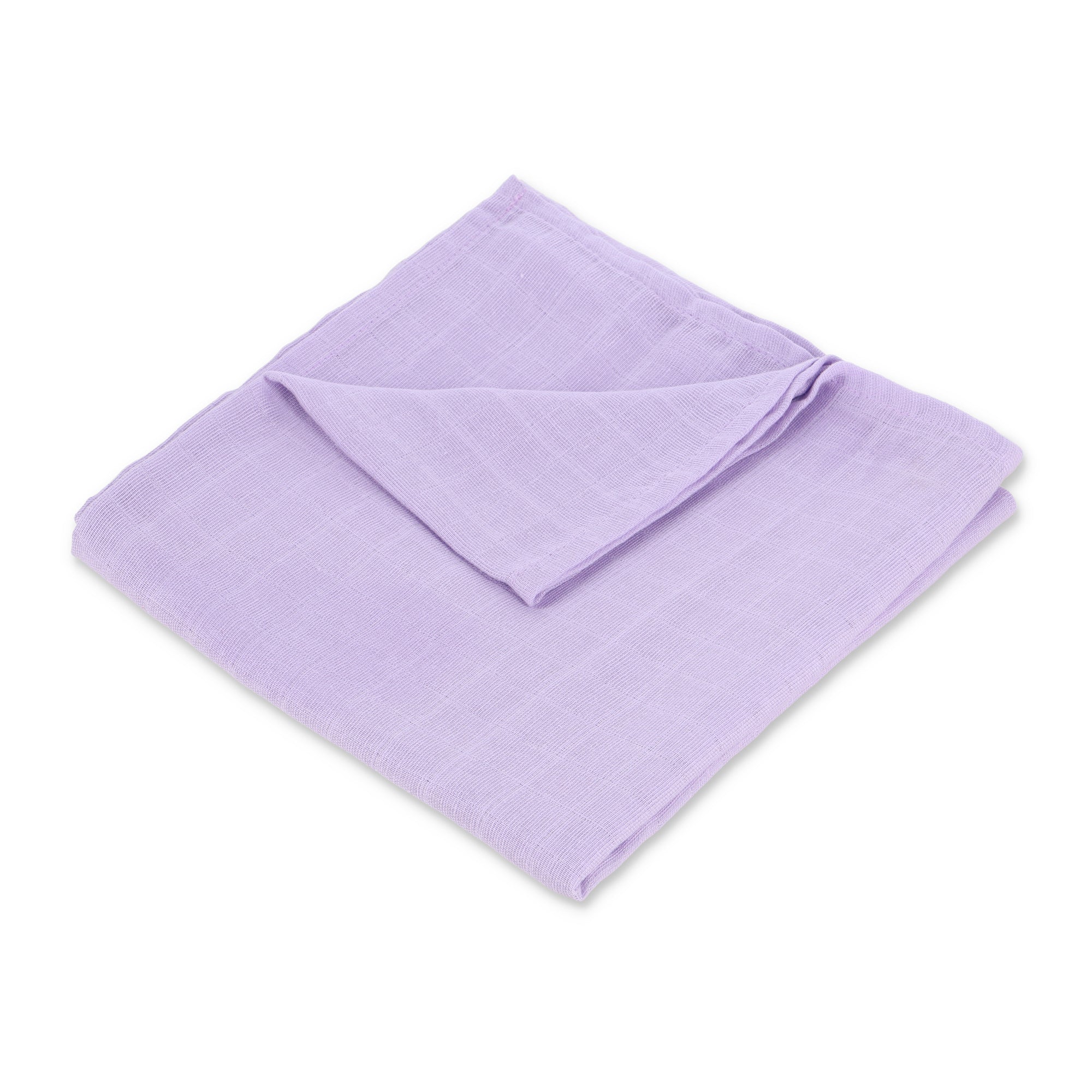 Muslin Swaddle Blanket 44" x 44" - Purple Solid - Featherhead Baby