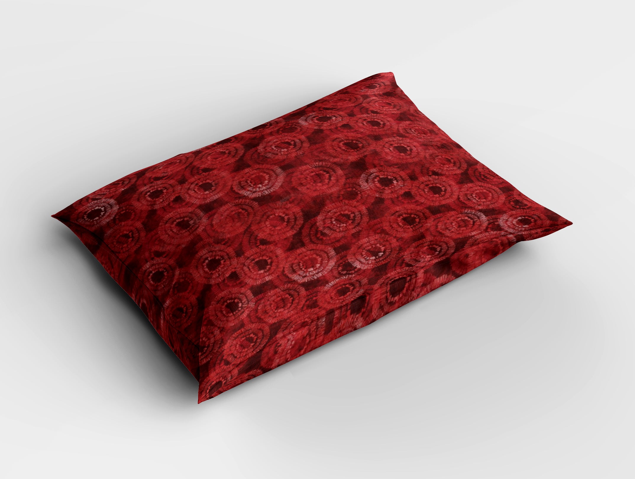 Red Circles Bedsheet & Pillow Cases made with 100% Soft Cotton - FS167RED