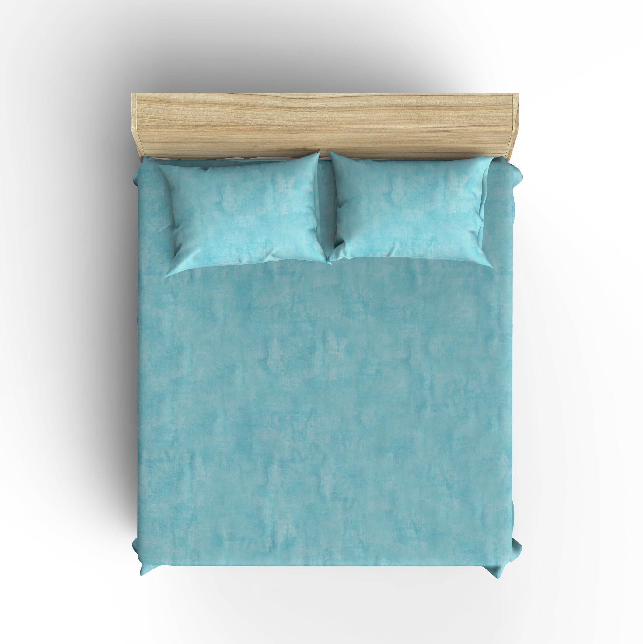 Aqua Brush Bedsheet & Pillow Cases made with 100% Soft Cotton - FS165AQU