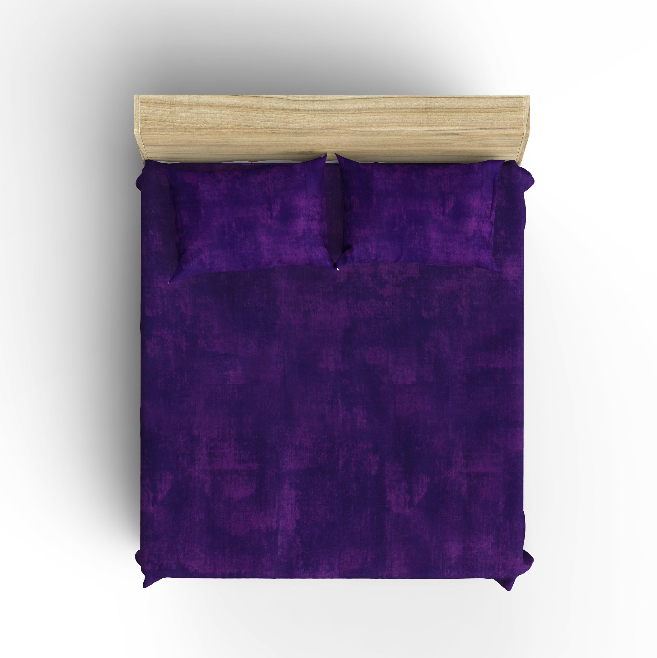 Purple Brush Bedsheet & Pillow Cases made with 100% Soft Cotton - FS165PUR